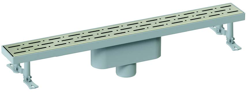 50mm ALTTAN ÇIKIŞLI PLASTİK TASLI KLASİK DUŞ KANALI