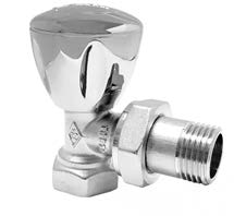 1/2' ECA KÖŞE RADYATÖR VANASI KROM